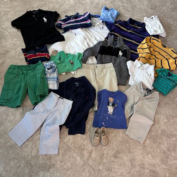 Polo Ralph Lauren Tops - Polo Ralph Lauren Lot of 23 sz 2T-18-20
Large pony Teddy Bear preppy kids